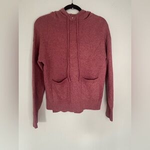 A New Day Women’s Dusty Rose Pink Knitted Hooded Sweater Size Small